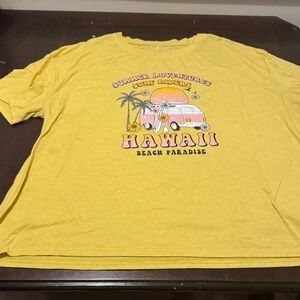 Hawaii Beach Paradise Yellow Kids T-Shirt